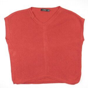 Lauren Ralph Lauren Women's XL Red Cap Sleeve Knit Sweater
